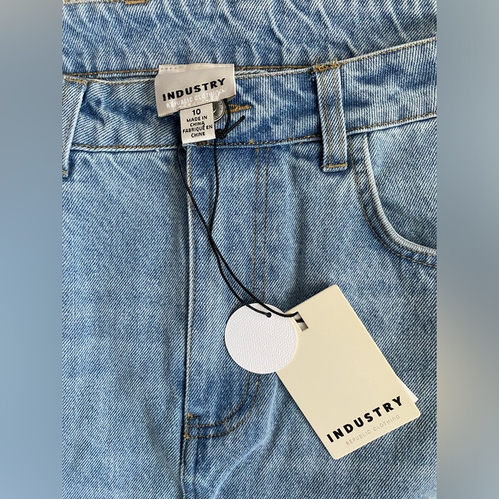 Industry Light Denim Maxi Skirt Size 10 NWT - Picture 3 of 8